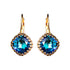 Auskarai "Vintāžš IV (Bermuda Blue)" su Swarovski™ kristalais
